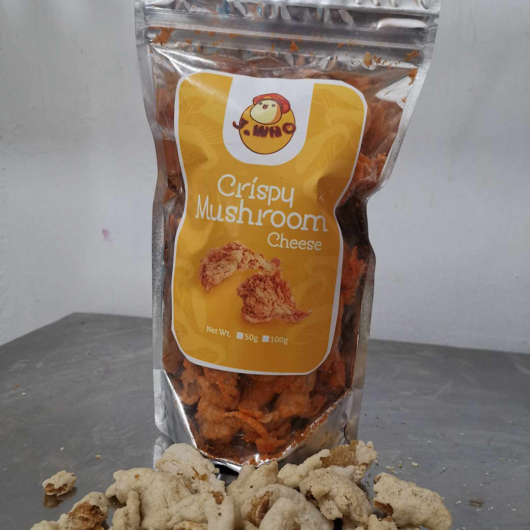 J WHO Mushroom Farm's Mushroom Chips 100g  - Cheese | Iskaparate