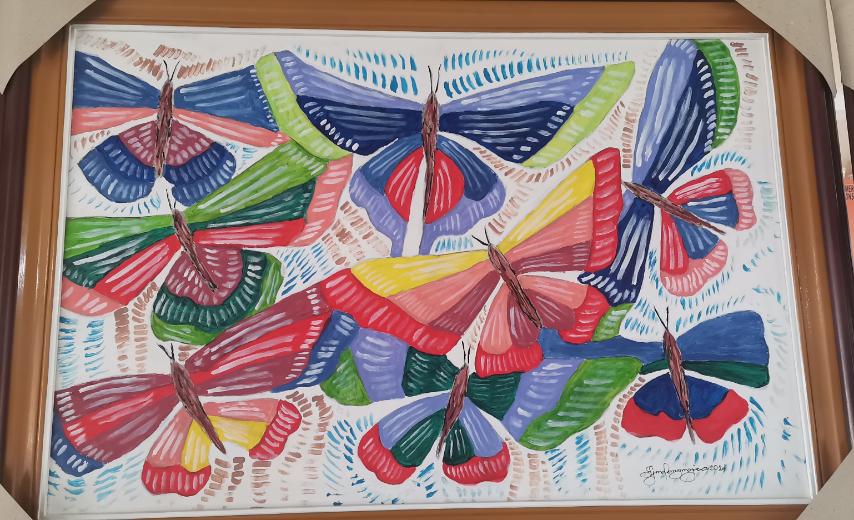 Ishihara's Creation - Butterflies Painting | Iskaparate