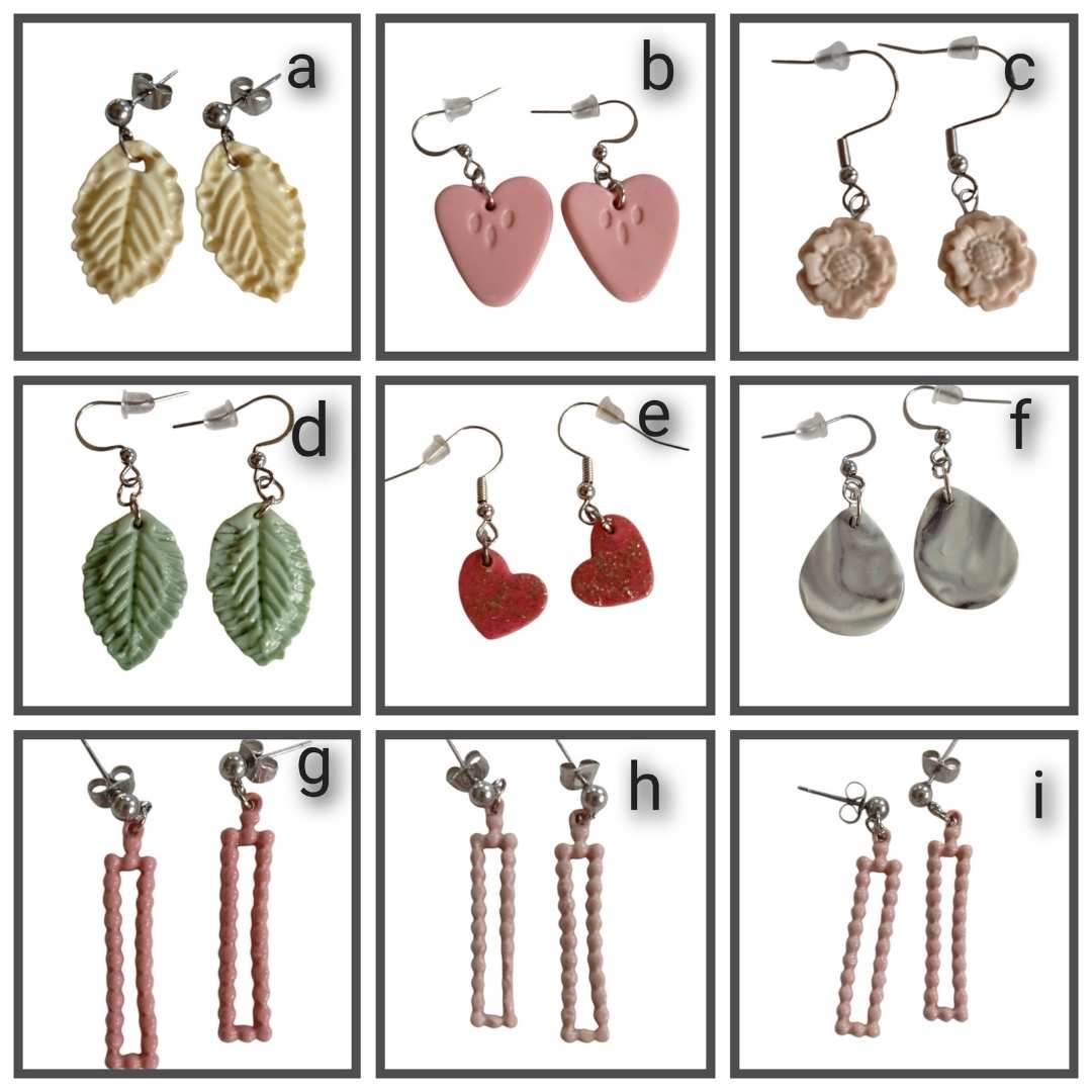 Handmade stud and dangling earrings | Our Market