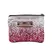 Coin Purse with Zipper - White Pink