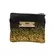 Coin Purse with Zipper - Black Yellow